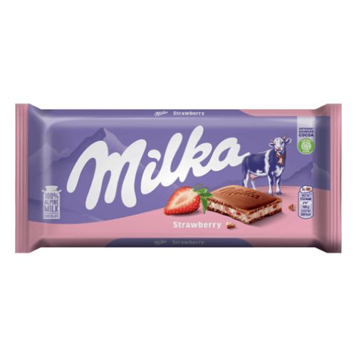 MILKA Шоколад с ягоди и кис.мляко 100 ГР