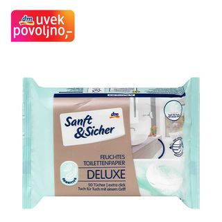 Sanft&Sicher DELUXE vlažni toaletni papir – SENSITIVE, 50kom