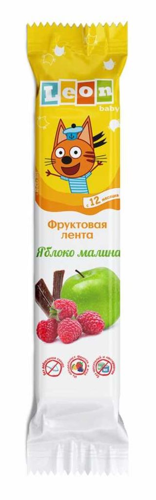 ТРИ КОТА Batonas de fructoza cu Mere Zmeura  15g