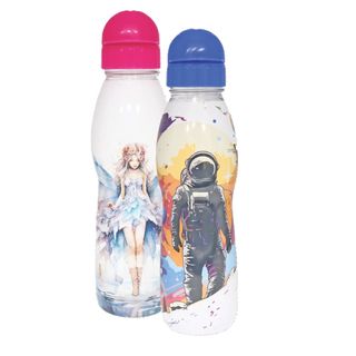 FOXART Sticla p/u apa cu pai si capac 750ml
