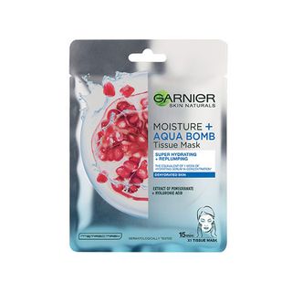 Garnier Moisture Aqua Bomb masca servetel super hidratanta cu rodie 32 gr