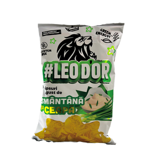 Cipsuri Leodor cu gust de smantana si ceapa 100gr.