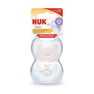 Nuk Suzeta Star Sili.Roz M0(0-2L)2Buc