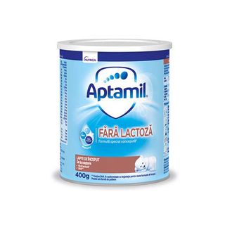 Lapte praf fara lactoza, +0 luni, 400 g, Aptamil
