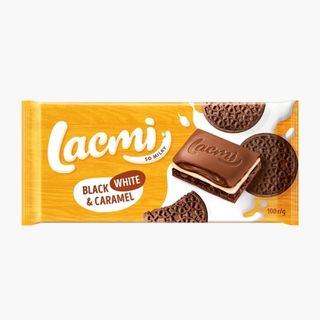 Ciocolată Lacmi Cu Umplutură De Lapte, Caramel Și Biscuiți 100g