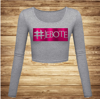 #JEBOTE SIVA ženska majica CROP TOP t-shirt