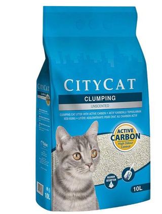 City Cat 10L Carbon klupčajući posip za mačke