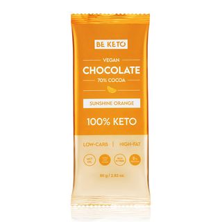 Ciocolata Vegan Keto + Ulei MCT – Portocala Sunshine – 80g