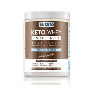 Proteina Whey Izolata Keto + MCT – Cocos & Ciocolata Alba 300g