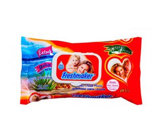 FRESHMAKER Șervetele umede Extra сu сapac 72 bucăți