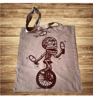 KATRINA JUGGLER UNICYCLE siva pamučna torba