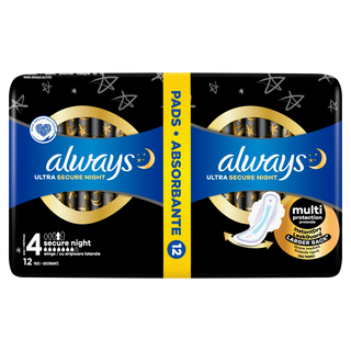 Always Ultra  Secure Night Duo Marimea 4 12 Bucati