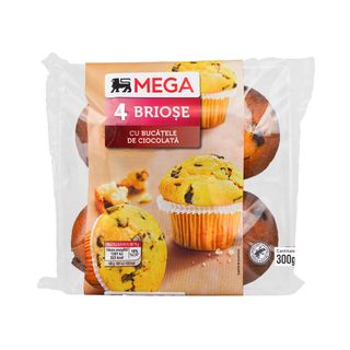 MEGA, Briose cu bucatele de ciocolata 300g (ID 76024)