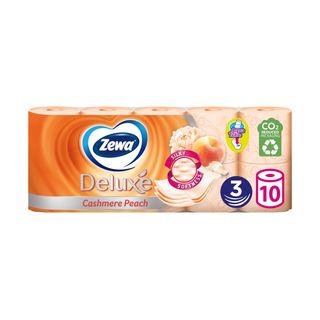 ZEWA Deluxe Hârtie igienică Cashmere Peach 3 straturi, 10 buc