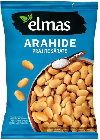 Arahide decojite prajite cu sare Elmas, 300 g