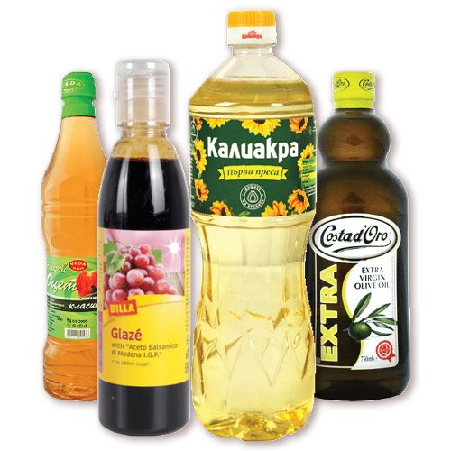 Маслинови И Растителни Масла, Олио И Оцет