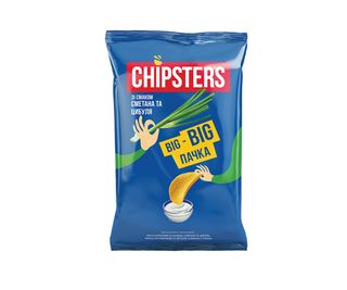 FLINT CHIPSTERS Chips smântână cu verdeață 160g