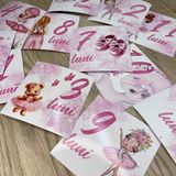 Cartele cu lunile anului pentru nou-născuți (12buc)