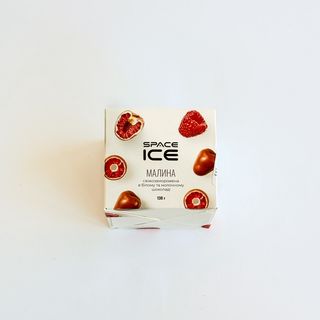 SPACE ICE Zmeura in ciocolata alba si lapte 130g