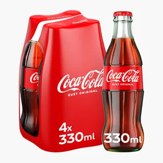 Coca-Cola, Băutură carbogazoasă cola, sticlă 4x330ml