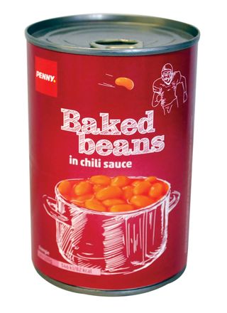 PENNY Fasole alba boabe in sos tomat cu chilli 410 g