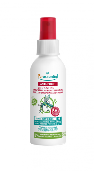 Anti-sting Spray repelent pentru piele sensibila,60 ml,Puressentiel