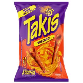 TAKIS, Snacks Volcano cu aroma de branza si ardei iute 55g (ID 66055)