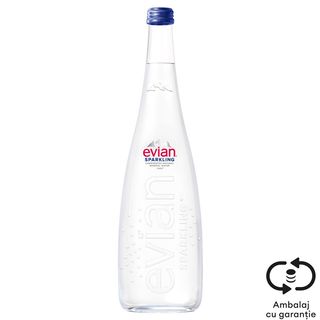 Evian, Apa minerala naturala carbogazificata 0.75L (ID 56962)