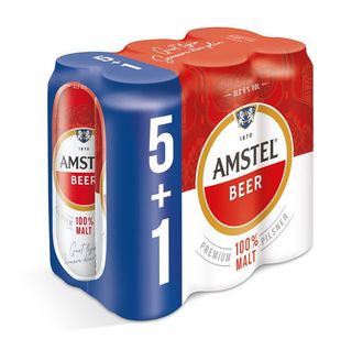 Bere blonda Amstel, 5+1 x 0.5 l