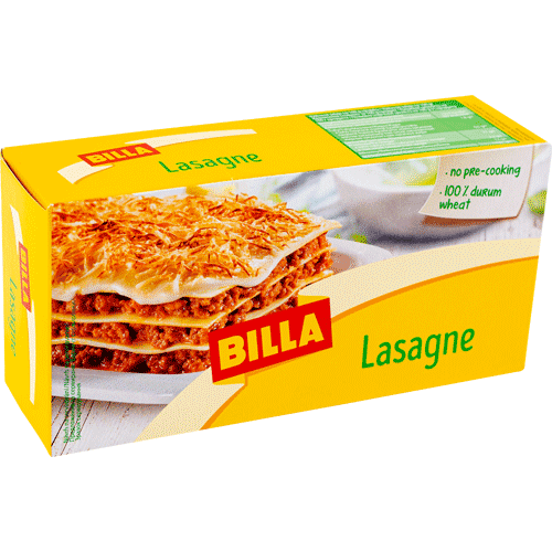 BILLA Кори за лазаня без яйца