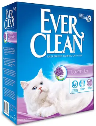 EVER CLEAN Lavanda Nisip pentru pisici cu aromă de lavandă 10L