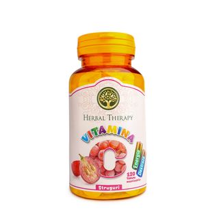 Vitamina C 100 mg cu glucoza/aroma struguri N120 - comprimate masticabile