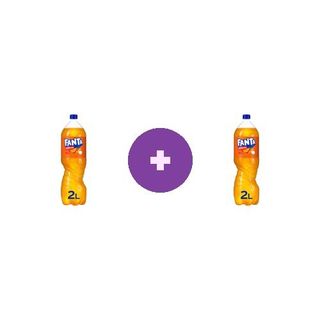 2 X Fanta Bautura carbogazoasa Fanta Portocale 2l