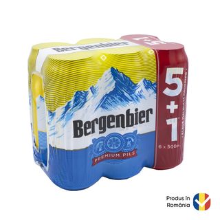 Bergenbier Bere Pachet Doza 0.5L 5+1