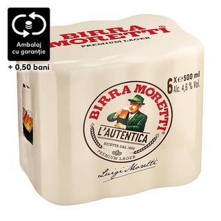 Birra Moretti E.P10,6 4,6% 6X0,5L Doza