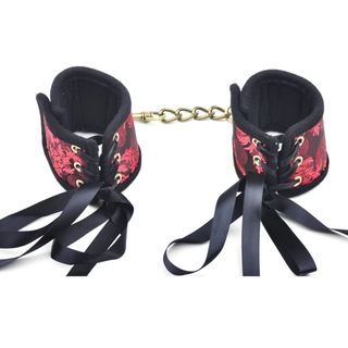 Red Color Handcuffs with Silk SurfaceLUX08409