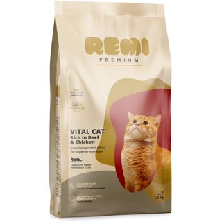 Hrana uscata pentru pisici Remi Premium Vital Vita si pui 1.5kg