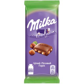 MILKA Ciocolata cu alune de padure 90g