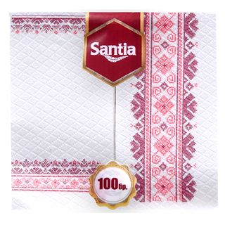 Santia Салфетки шевица/макове 1/8 33х25см 1 пласт 100 БР / 38945088