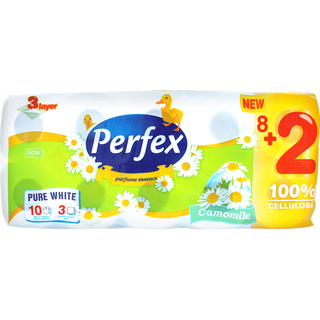 Perfex Лайка Тоалетна хартия 3 пласта 8 + 2 БР / 38918973