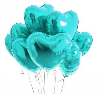 Balon srce-tiffany plava