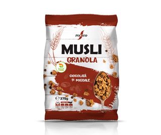 ROCCO Musli Granola cu ciocolată și migdale 375g