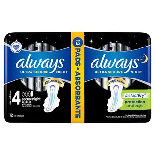 Always Ultra Secure Night 12 Buc Duo
