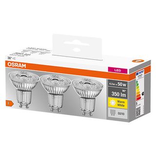Osram Bec LED 4,3W GU10 timbru verde:1,61lei 1 set