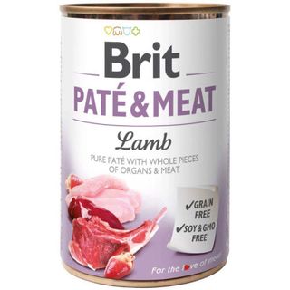 Hrana umeda pentru caini Brit Pate & Meat Miel 400g