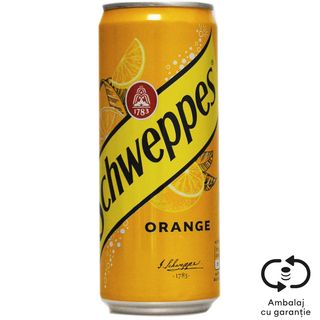 Schweppes, Bautura carbogazoasa cu aroma de portocale 330ml (ID 65525)