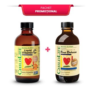 Pachet Promotional Vitamin C 250mg (copii) 118ml + First Defense (copii) 118ml