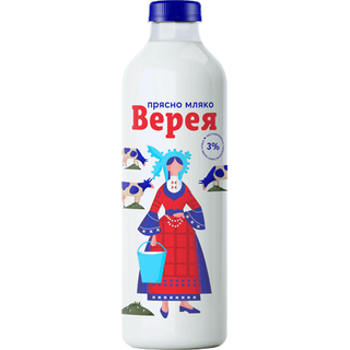 Верея Прясно мляко 3% 1 Л / 38107134