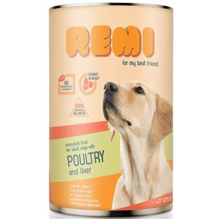 Hrana umeda pentru caini Remi Dog Pasare&Ficat 1250g