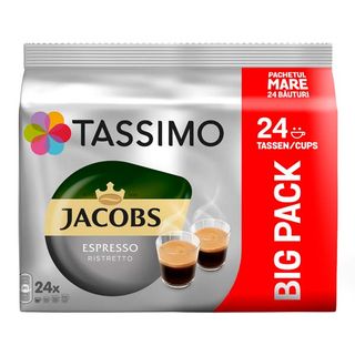 Cafea capsule Tassimo Jacobs Espresso Ristretto, 24 bauturi, 192 g